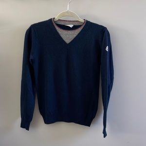 Moncler Boys Navy Wool Sweater 152